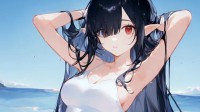 AI少女绘：阳光 海滩 妹子们清凉装扮盛夏分外养眼-彩丝网